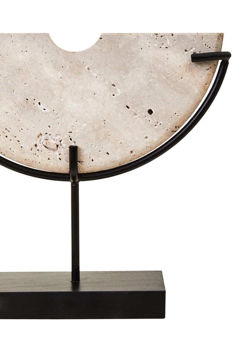 Hamilton Interiors Accessories Tibor Travertine Small Sculpture House of Isabella UK
