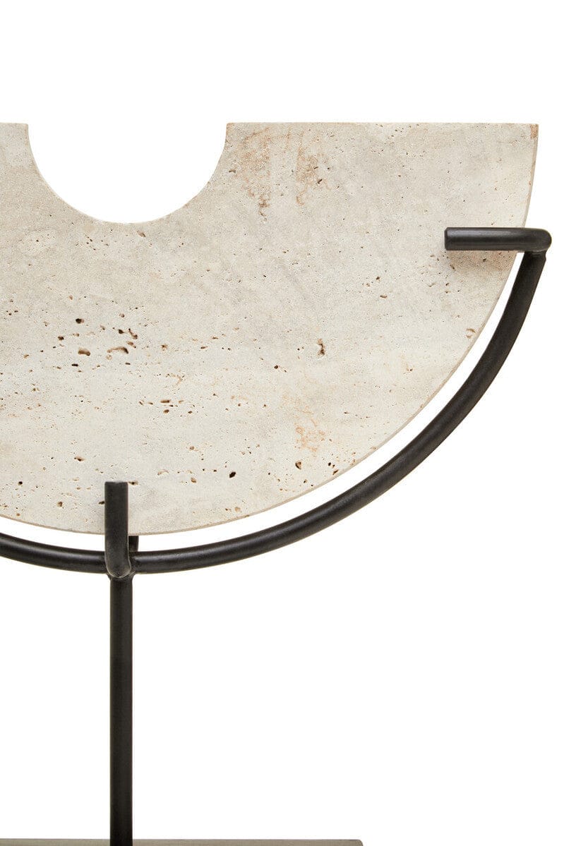 Hamilton Interiors Accessories Tibor Travertine Small Sculpture House of Isabella UK