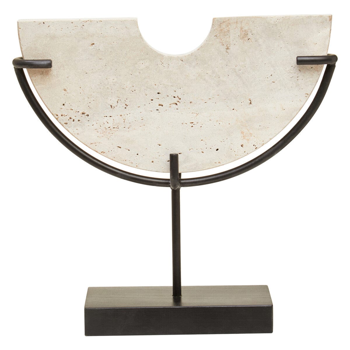 Hamilton Interiors Accessories Tibor Travertine Small Sculpture House of Isabella UK