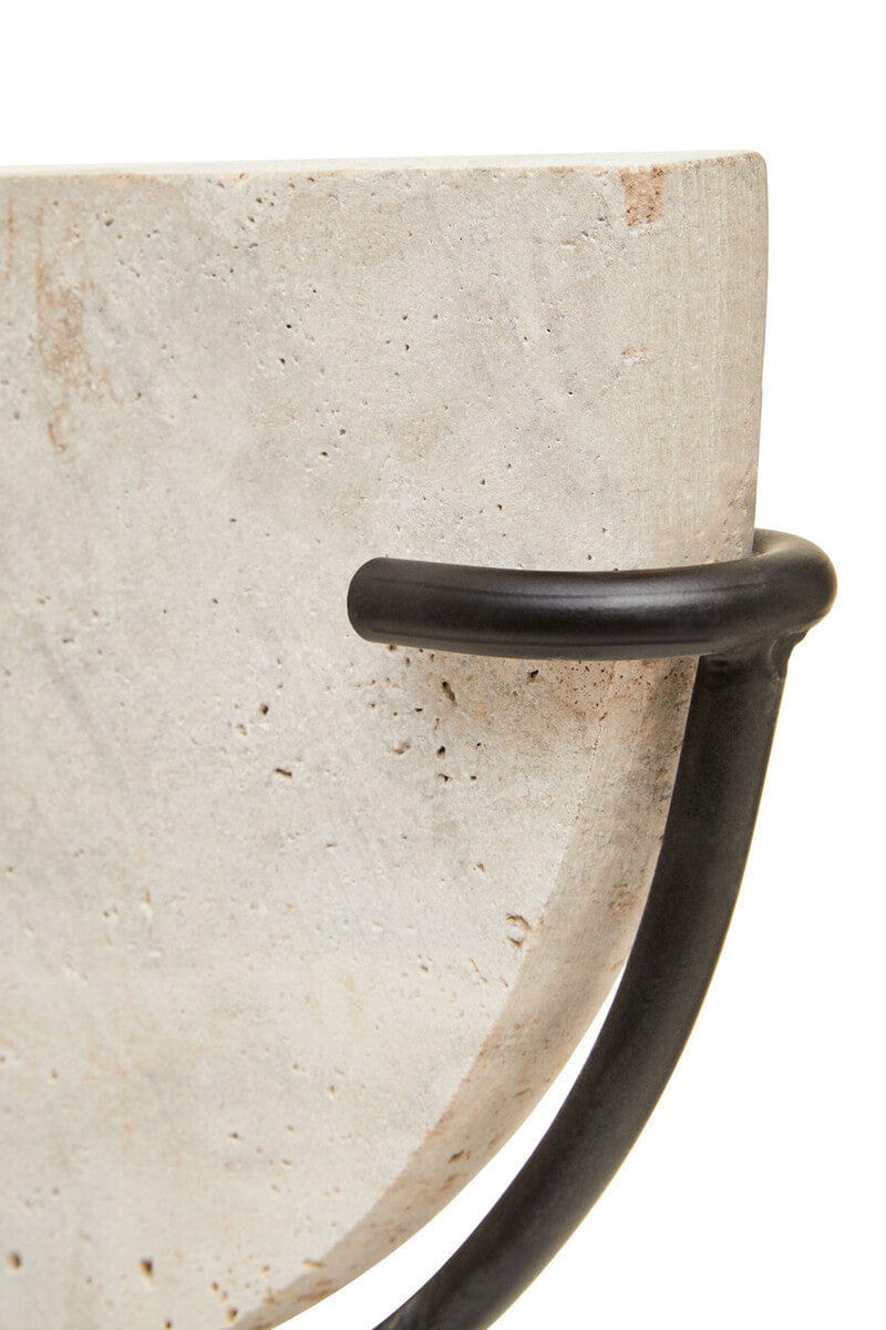 Hamilton Interiors Accessories Tibor Travertine Small Sculpture House of Isabella UK