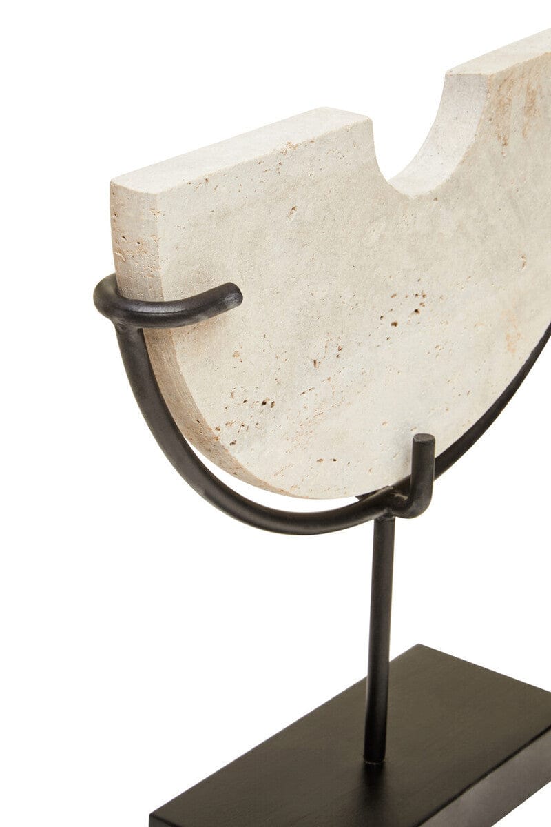 Hamilton Interiors Accessories Tibor Travertine Small Sculpture House of Isabella UK