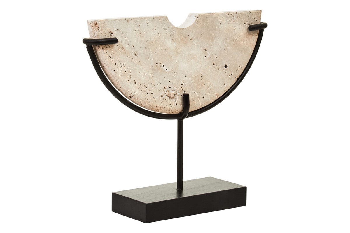 Hamilton Interiors Accessories Tibor Travertine Small Sculpture House of Isabella UK