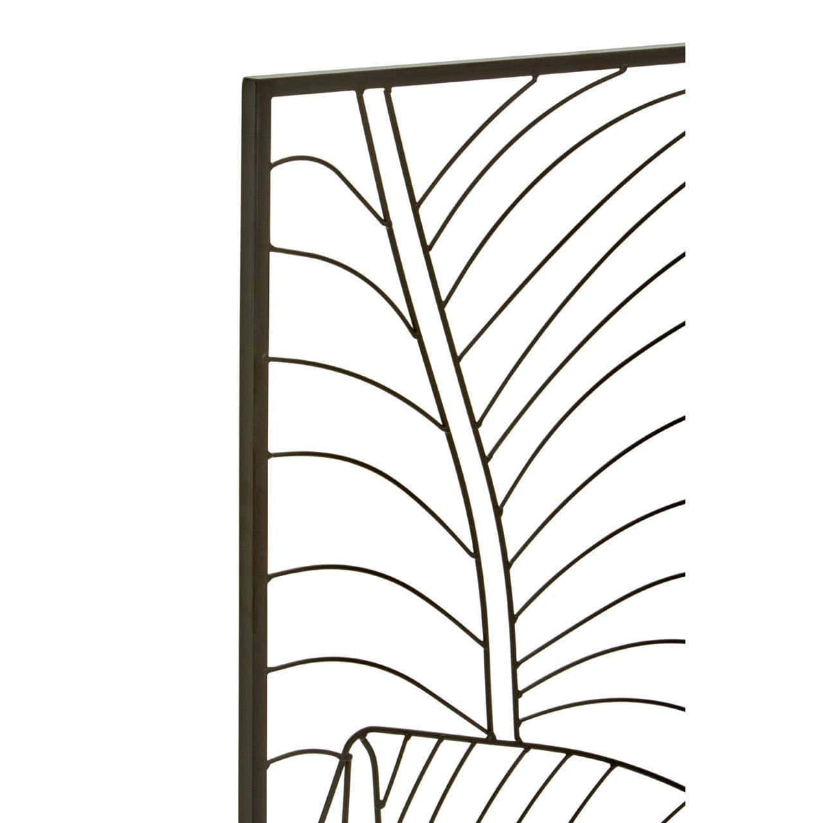 Hamilton Interiors Accessories Trento Large Black Leaf Design Wall Art House of Isabella UK