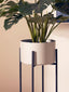 Hamilton Interiors Accessories Trosa Large Grey And Black Floor Standing Planter House of Isabella UK