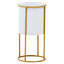 Hamilton Interiors Accessories Trosa Small White And Gold Floor Standing Planter House of Isabella UK