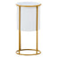 Hamilton Interiors Accessories Trosa Small White And Gold Floor Standing Planter House of Isabella UK