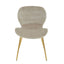 Hamilton Interiors Accessories Warton Mink Velvet Dining Chair House of Isabella UK