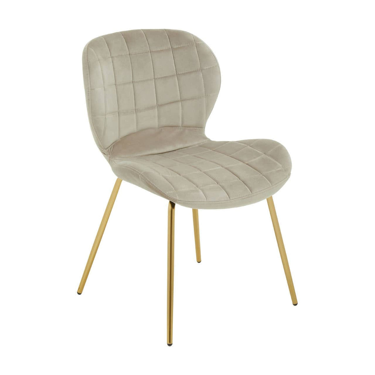 Hamilton Interiors Accessories Warton Mink Velvet Dining Chair House of Isabella UK