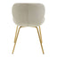 Hamilton Interiors Accessories Warton Mink Velvet Dining Chair House of Isabella UK