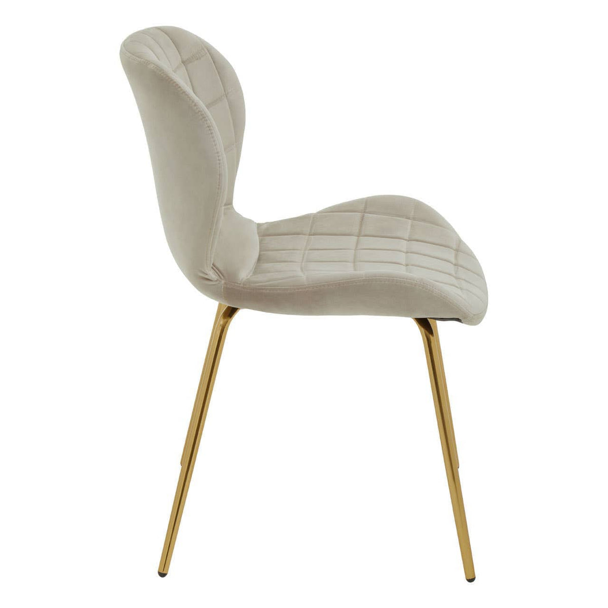 Hamilton Interiors Accessories Warton Mink Velvet Dining Chair House of Isabella UK