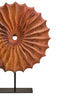 Hamilton Interiors Accessories Westo Brown Wood Round Sculpture With Black Base House of Isabella UK