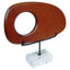 Hamilton Interiors Accessories Westo Natural Wood Horizontal Sculpture With Travertine Base House of Isabella UK