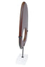 Hamilton Interiors Accessories Westo Natural Wood Vertical Sculpture With Travertine Base House of Isabella UK