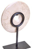 Hamilton Interiors Accessories Zoro Extra Small Cream Marble Round Dia 15cm Disc Sculpture House of Isabella UK