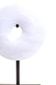 Hamilton Interiors Accessories Zoro Extra Small Round Dia 15cm White Marble Disc Sculpture House of Isabella UK