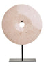 Hamilton Interiors Accessories Zoro Large Cream Marble Round Dia 30cm Disc Sculpture House of Isabella UK