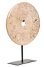 Hamilton Interiors Accessories Zoro Large Natural Speckled Marble Round Dia 30cm Disc Sculpture House of Isabella UK