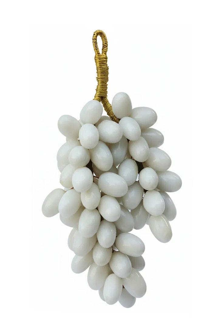 Hamilton Interiors Accessories Zoro Large White Marble Decorative 100 Grapes House of Isabella UK