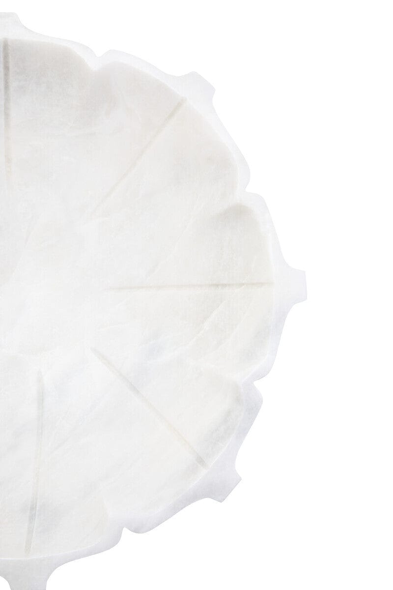 Hamilton Interiors Accessories Zoro Large White Marble Lotus Bowl House of Isabella UK