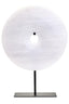 Hamilton Interiors Accessories Zoro Medium Round Dia 25cm Grey Marble Disc Sculpture House of Isabella UK
