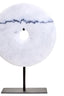 Hamilton Interiors Accessories Zoro Medium Round Dia 25cm White Marble Disc Sculpture House of Isabella UK