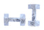 Hamilton Interiors Accessories Zoro Set of Two Decorative Grey Marble Dumbbells House of Isabella UK