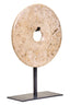 Hamilton Interiors Accessories Zoro Small Natural Speckled Marble Round Dia 20cm Disc Sculpture House of Isabella UK