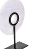 Hamilton Interiors Accessories Zoro Small Round Dia 20cm Grey Marble Disc Sculpture House of Isabella UK