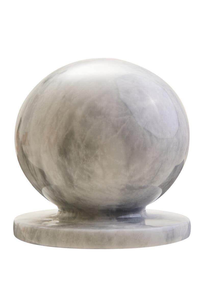 Hamilton Interiors Accessories Zoro White Marble Ball Sculpture House of Isabella UK