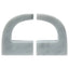Hamilton Interiors Accessories Zoro White Marble Set of Two Comma Bookends House of Isabella UK