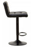 Hamilton Interiors Dining Baina Black Leather Effect Bar Stool House of Isabella UK