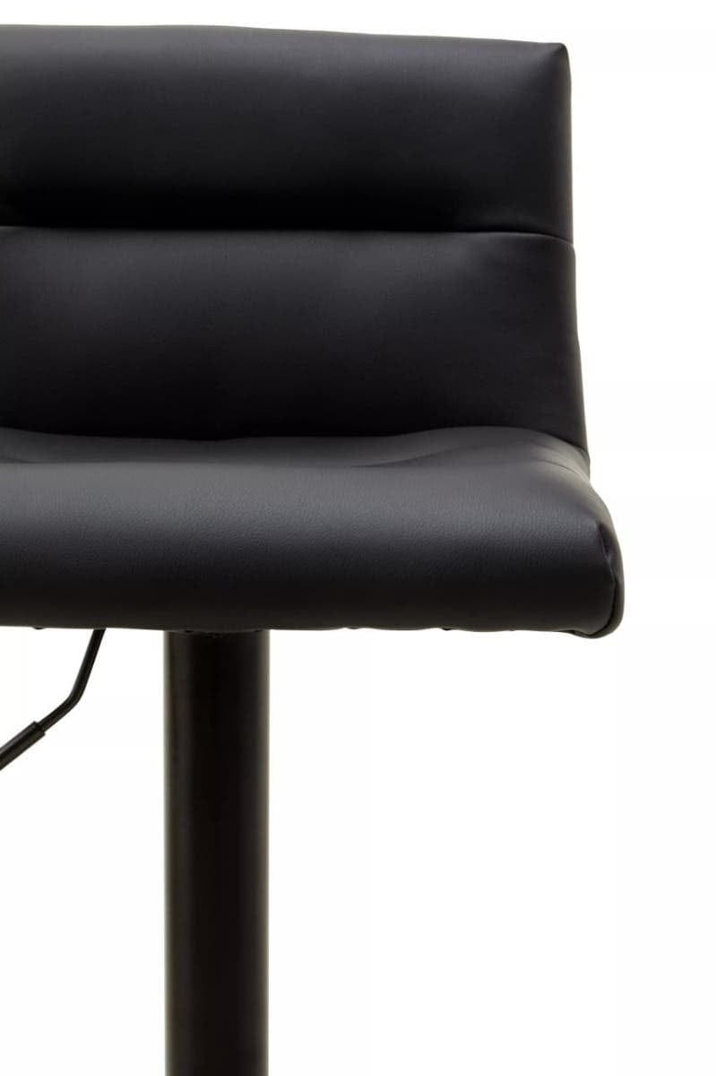 Hamilton Interiors Dining Baina Black Leather Effect Bar Stool House of Isabella UK