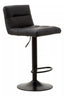 Hamilton Interiors Dining Baina Black Leather Effect Bar Stool House of Isabella UK