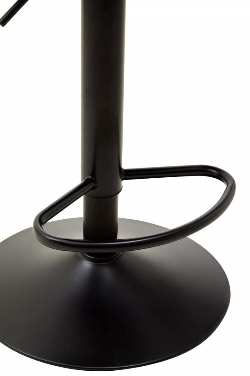 Hamilton Interiors Dining Baina Black Leather Effect Bar Stool House of Isabella UK