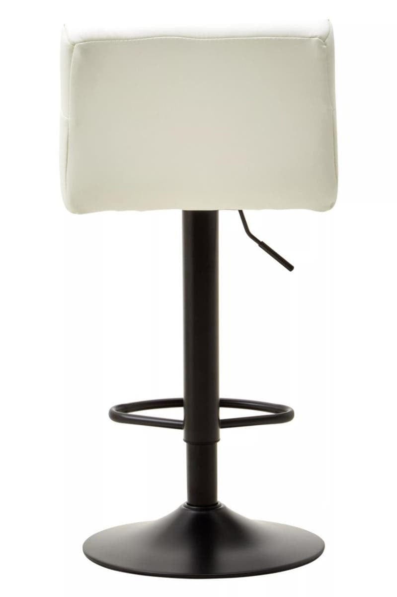 Hamilton Interiors Dining Baina White Leather Effect Bar Stool House of Isabella UK
