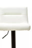 Hamilton Interiors Dining Baina White Leather Effect Bar Stool House of Isabella UK