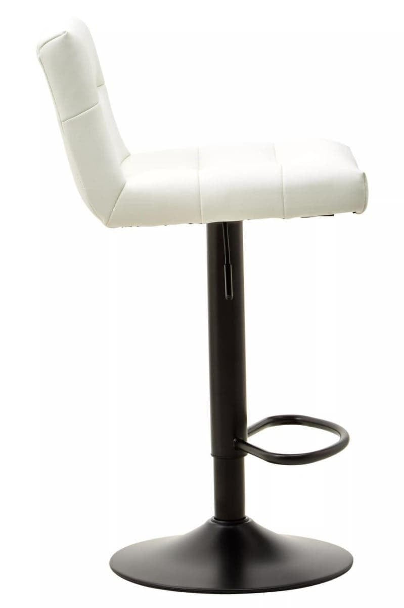 Hamilton Interiors Dining Baina White Leather Effect Bar Stool House of Isabella UK