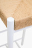 Hamilton Interiors Dining Bandar Natural Rope and White Bar Stool House of Isabella UK
