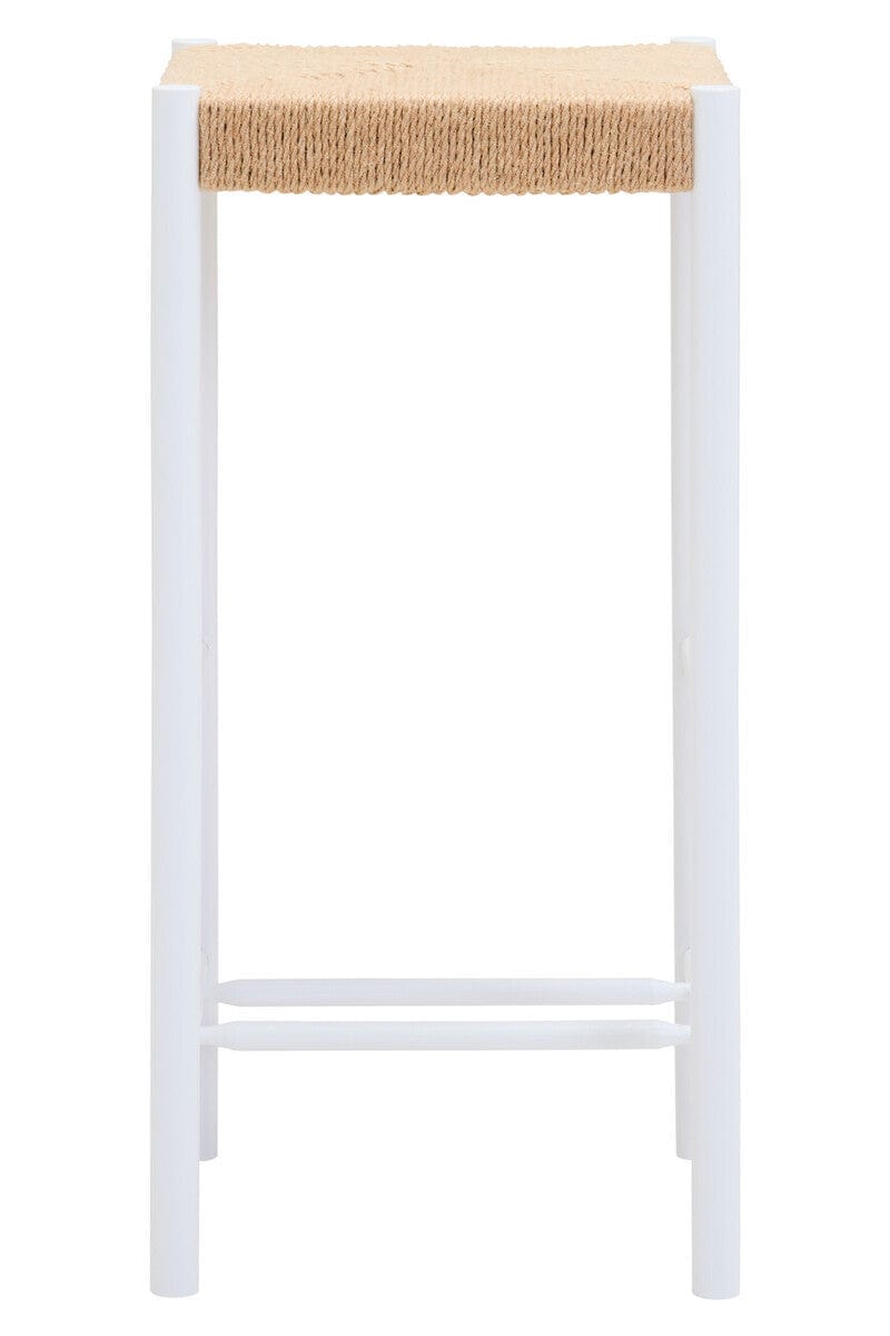 Hamilton Interiors Dining Bandar Natural Rope and White Bar Stool House of Isabella UK