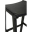 Hamilton Interiors Dining Kendari Black Leather and Teak Barstool House of Isabella UK