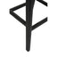 Hamilton Interiors Dining Kendari Black Leather and Teak Barstool House of Isabella UK