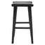 Hamilton Interiors Dining Kendari Black Leather and Teak Barstool House of Isabella UK