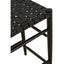 Hamilton Interiors Dining Kendari Black Woven Leather Barstool House of Isabella UK