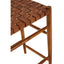 Hamilton Interiors Dining Kendari Brown Woven Leather Barstool House of Isabella UK