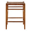 Hamilton Interiors Dining Kendari Brown Woven Leather Barstool House of Isabella UK
