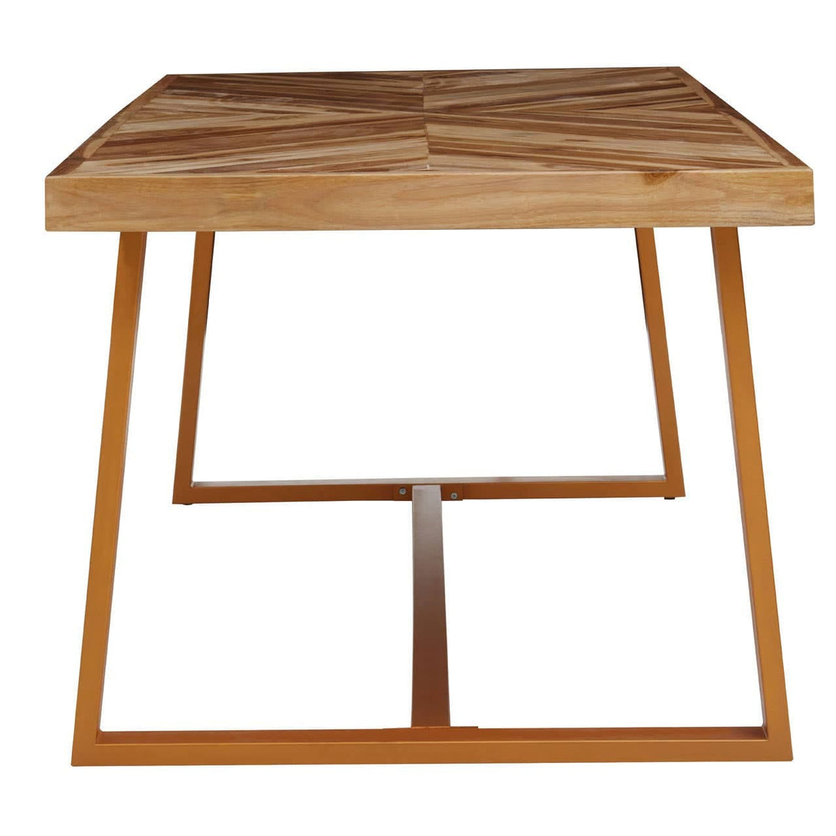 Hamilton Interiors Dining Kendari Natural Teak Wood Dining Table House of Isabella UK