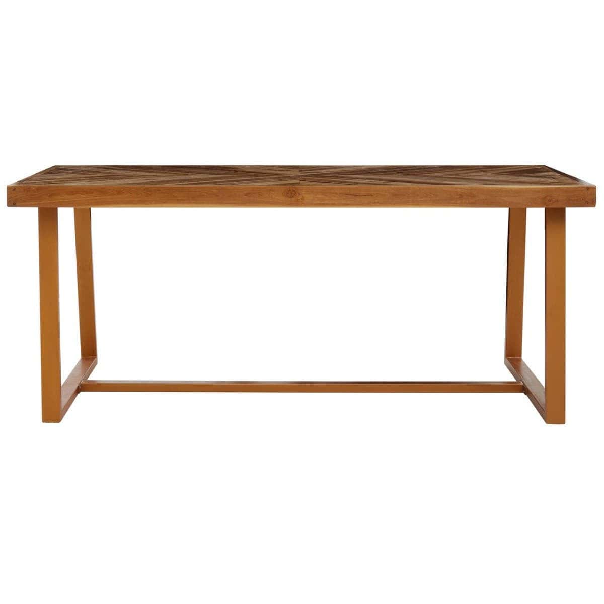 Hamilton Interiors Dining Kendari Natural Teak Wood Dining Table House of Isabella UK