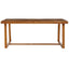 Hamilton Interiors Dining Kendari Natural Teak Wood Dining Table House of Isabella UK