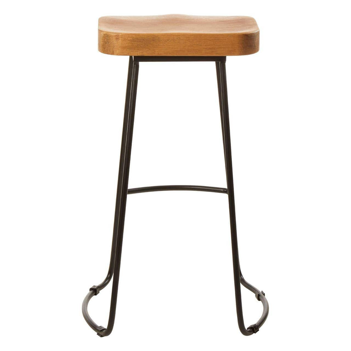 Hamilton Interiors Dining Lyon Oak Wood Bar Stool House of Isabella UK