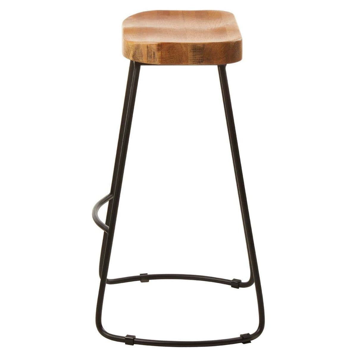 Hamilton Interiors Dining Lyon Oak Wood Bar Stool House of Isabella UK